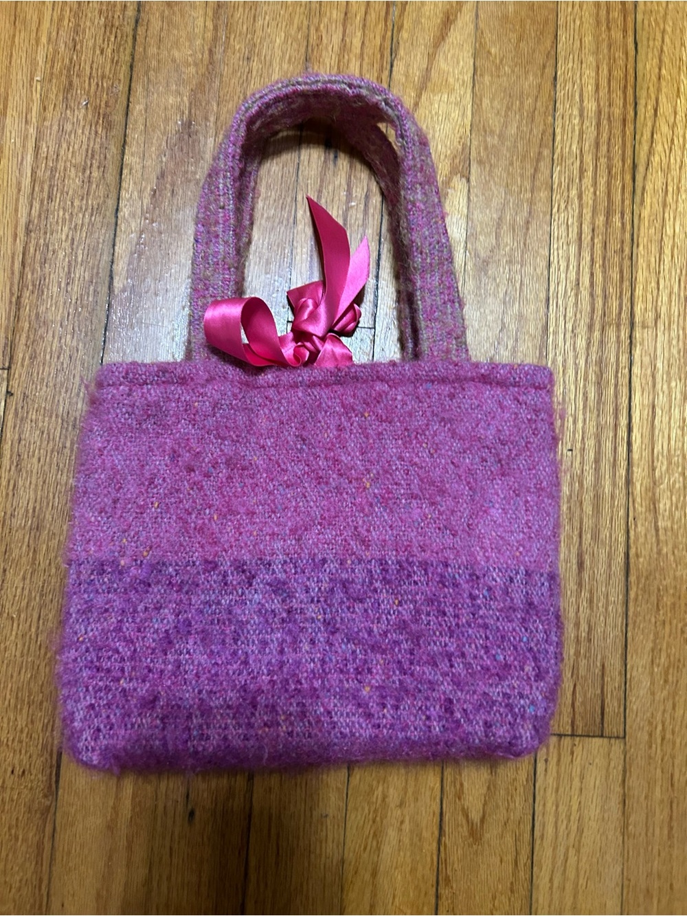 Pink  Tote Bag Coquette Bow Chain Hand Purse Barbiecore Y2K